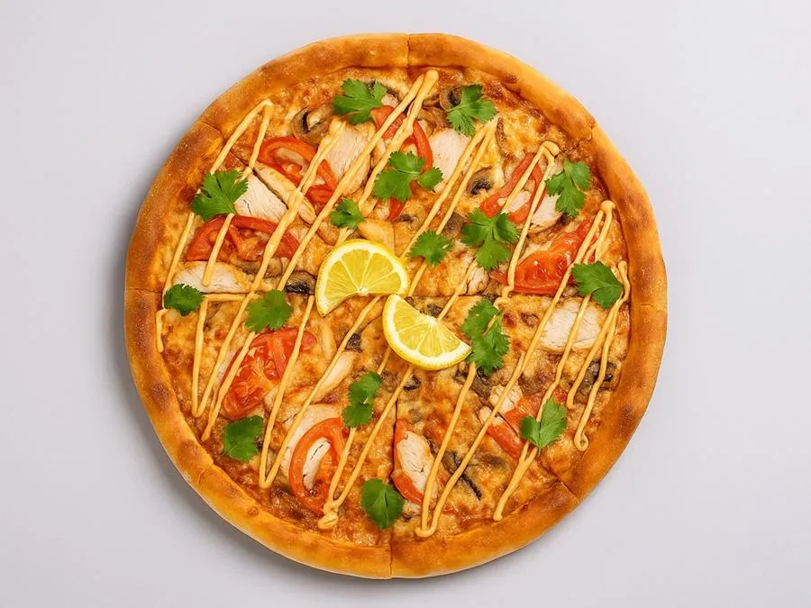 Пицца Том ям с курицей